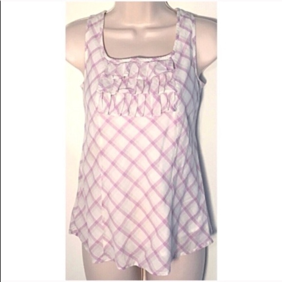 🆕 GAP lattice ruffle cotton tank top… - Picture 4 of 10